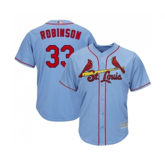 Youth St. Louis Cardinals #33 Drew Robinson Replica Light Blue Alternate Cool Base Baseball Jersey - Ujersey