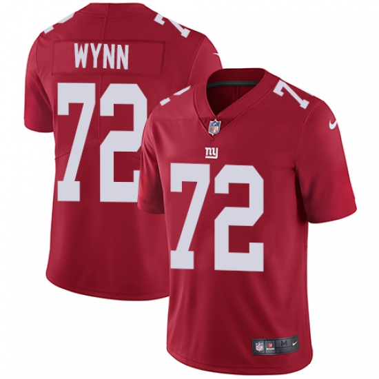 Youth Nike New York Giants #72 Kerry Wynn Red Alternate Vapor Untouchable Elite Player NFL Jersey - Ujersey