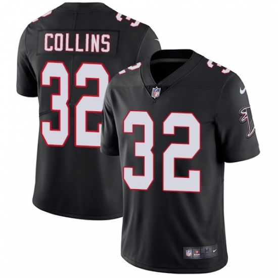 Men's Nike Atlanta Falcons #32 Jalen Collins Black Alternate Vapor Untouchable Limited Player NFL Jersey - Ujersey