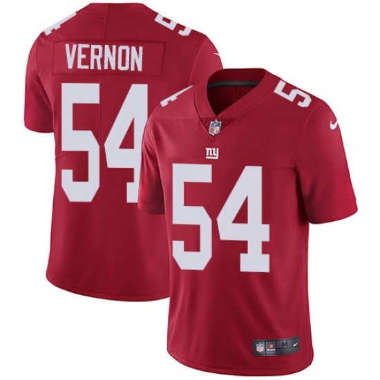 Youth Nike New York Giants #54 Olivier Vernon Red Alternate Vapor Untouchable Limited Player NFL Jersey - Ujersey