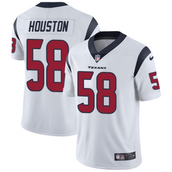 Youth Nike Houston Texans #58 Lamarr Houston White Vapor Untouchable Limited Player NFL Jersey - Ujersey