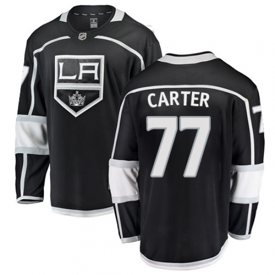 Youth Los Angeles Kings #77 Jeff Carter Authentic Black Home Fanatics Branded Breakaway NHL Jersey - Ujersey