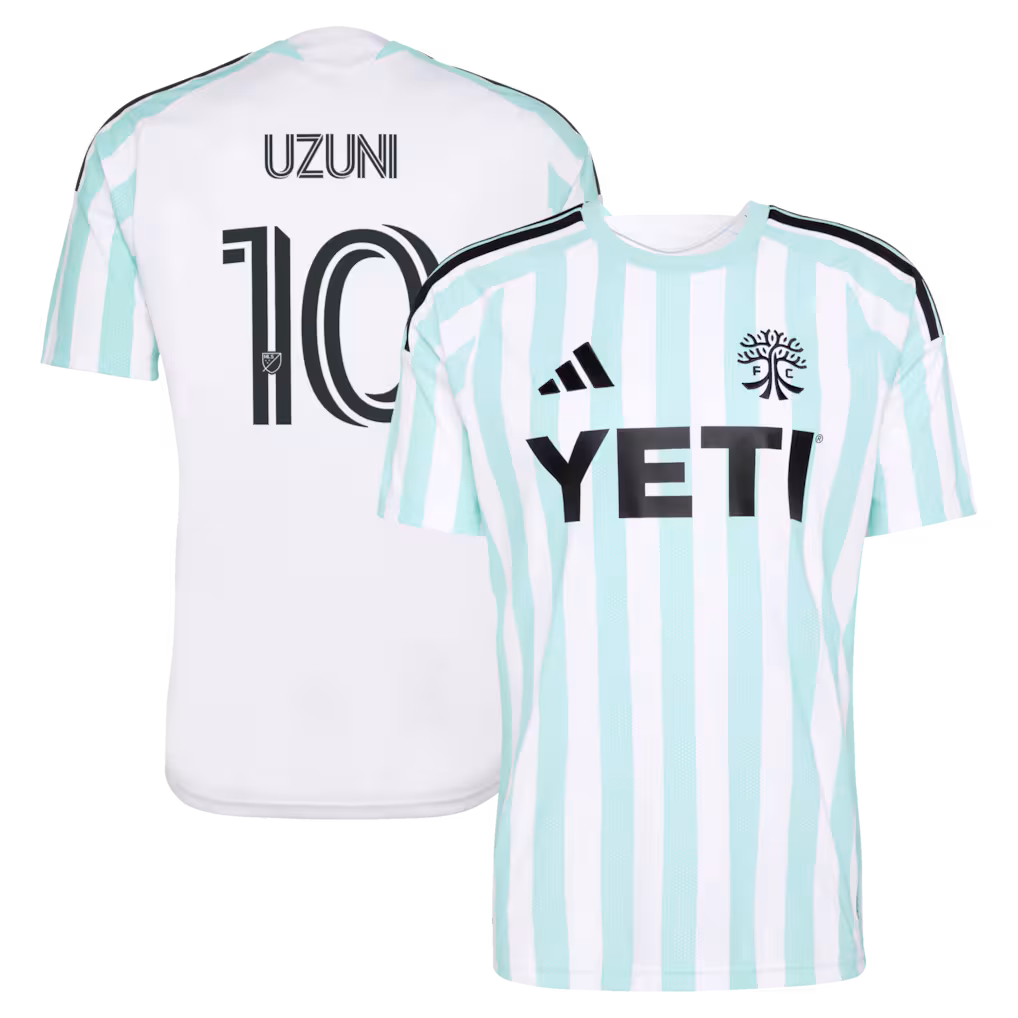 Men's Austin FC Myrto Uzuni adidas White 2026 The Rooted Kit Replica Jersey - Ujersey NHL