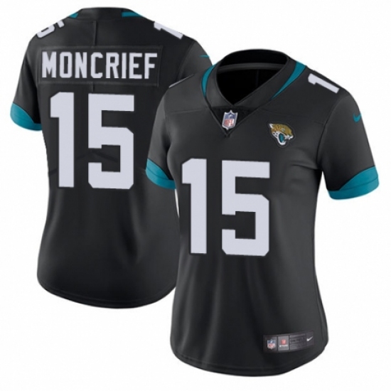 Women's Nike Jacksonville Jaguars #15 Donte Moncrief Teal Green Team Color Vapor Untouchable Elite Player NFL Jersey - Ujersey