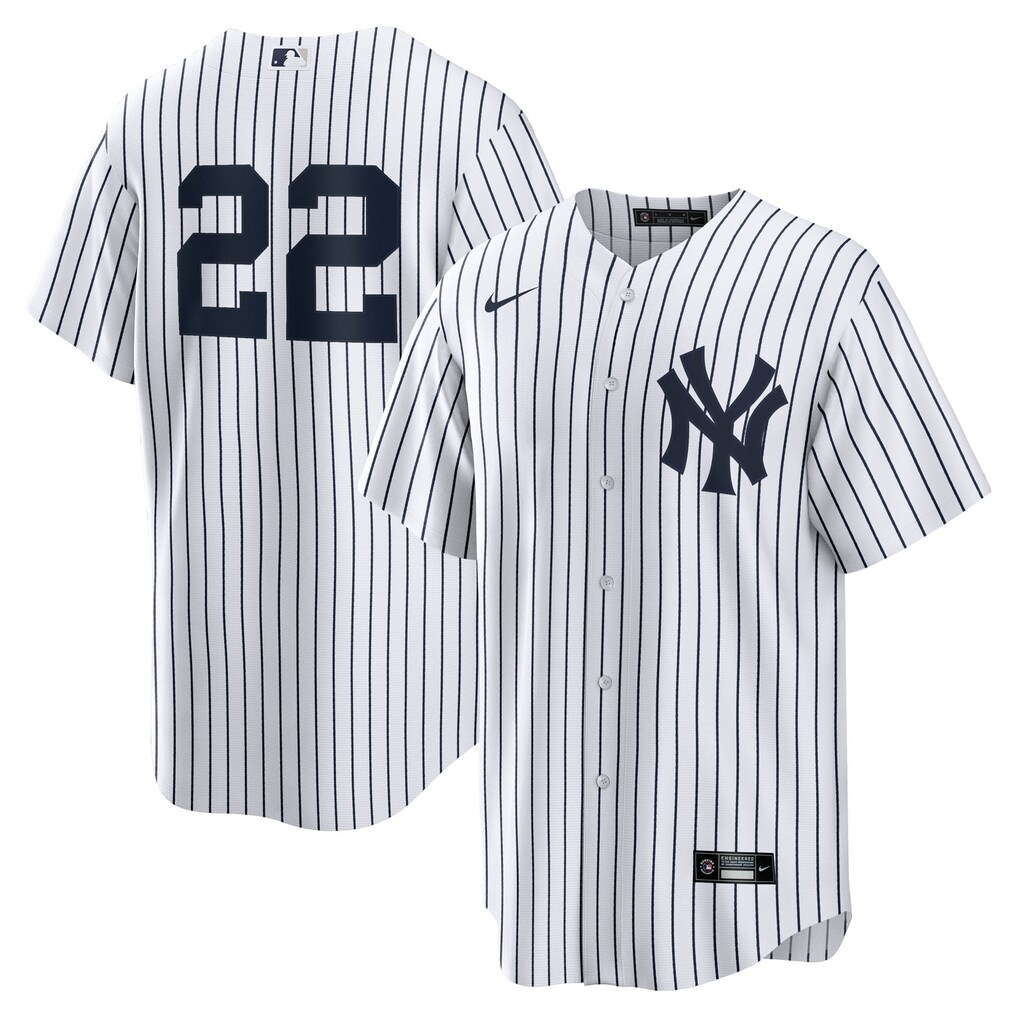 Men's New York Yankees Ben Rice Nike White Home Replica Jersey