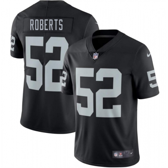 Men's Las Vegas Raiders #52 Elandon Roberts Black 2025 Vapor Football Stitched Jersey - Ujersey