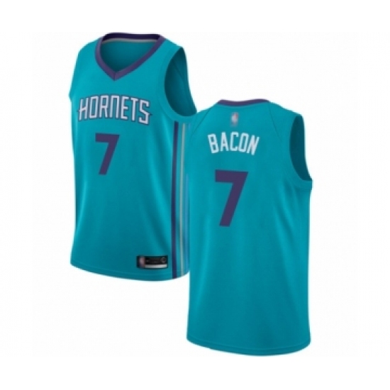 Youth Jordan Charlotte Hornets #7 Dwayne Bacon Swingman Teal Basketball Jersey - Icon Edition - Ujersey