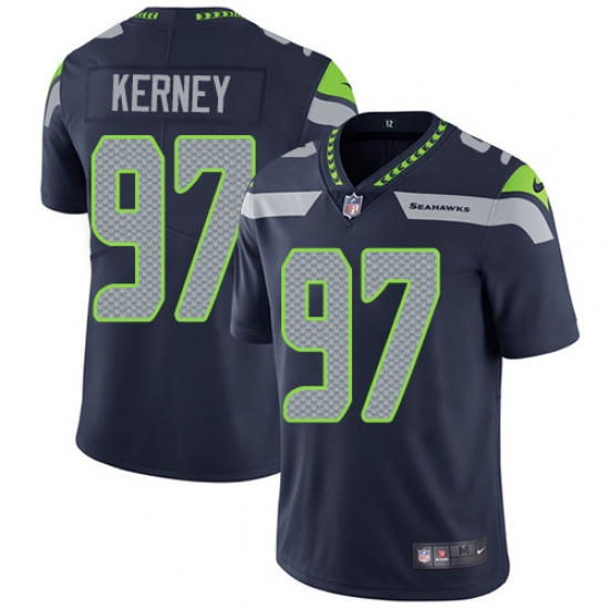 Youth Nike Seattle Seahawks #97 Patrick Kerney Steel Blue Team Color Vapor Untouchable Limited Player NFL Jersey - Ujersey