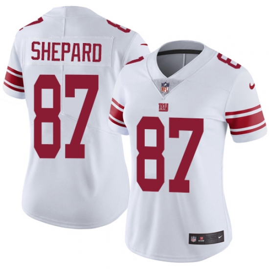 Women's Nike New York Giants #87 Sterling Shepard Elite White NFL Jersey - Ujersey