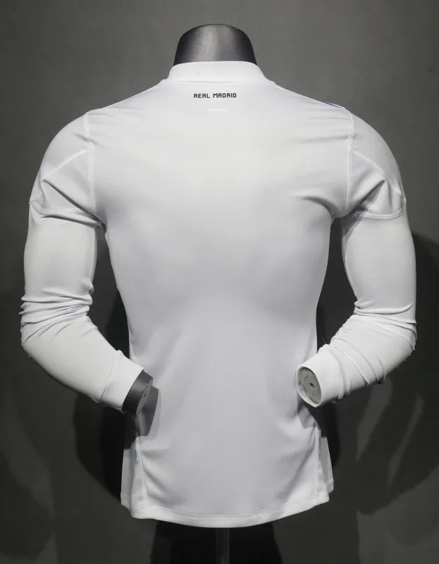 Real Madrid Retro Jersey Home Long Sleeve Soccer Shirt 2010/11