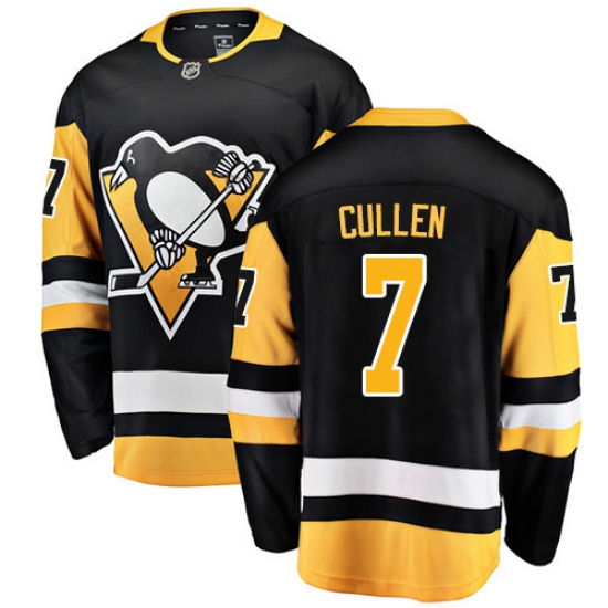 Men's Pittsburgh Penguins #7 Matt Cullen Authentic Black Home Fanatics Branded Breakaway NHL Jersey - Ujersey