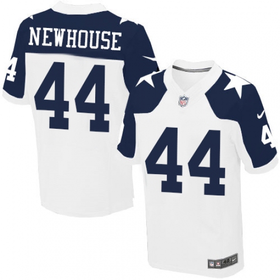 Men's Nike Dallas Cowboys #44 Robert Newhouse Elite White Throwback Alternate NFL Jersey - Ujersey