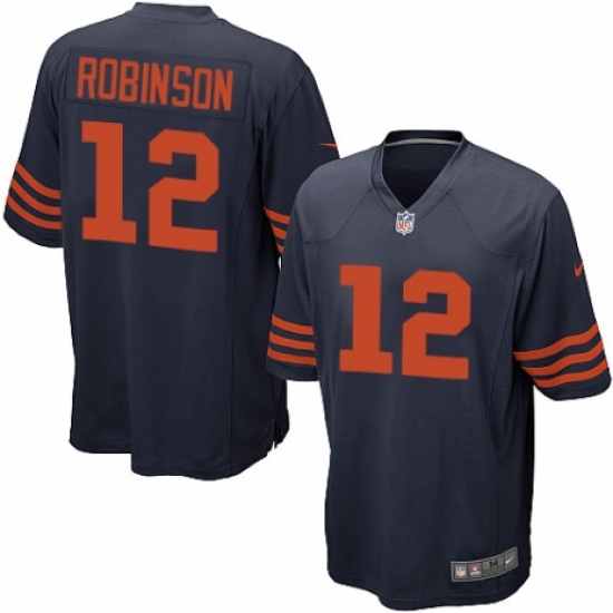 Men's Nike Chicago Bears #12 Allen Robinson Game Navy Blue Alternate NFL Jersey - Ujersey