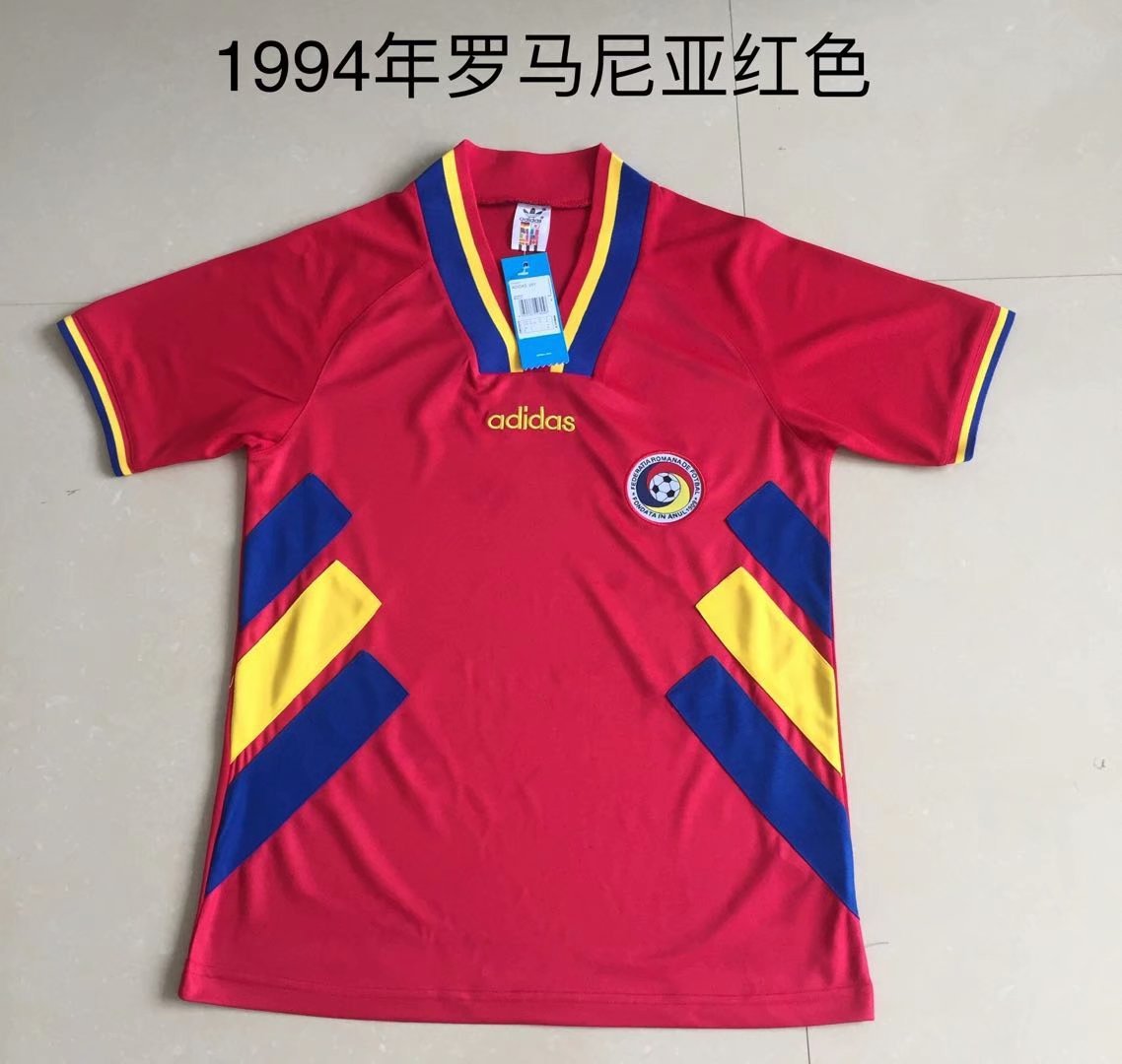 Romania Soccer Jersey Away Retro Jersey 1994 - Ujersey NHL