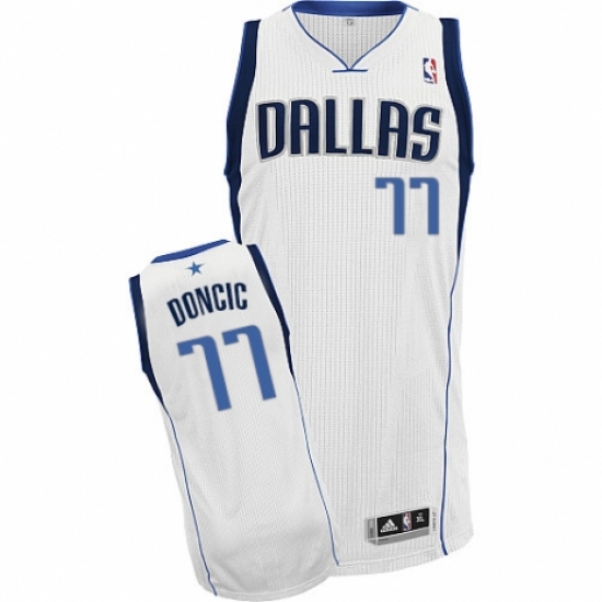 Women's Nike Dallas Mavericks #77 Luka Doncic Authentic White Home NBA Jersey - Association Edition - Ujersey