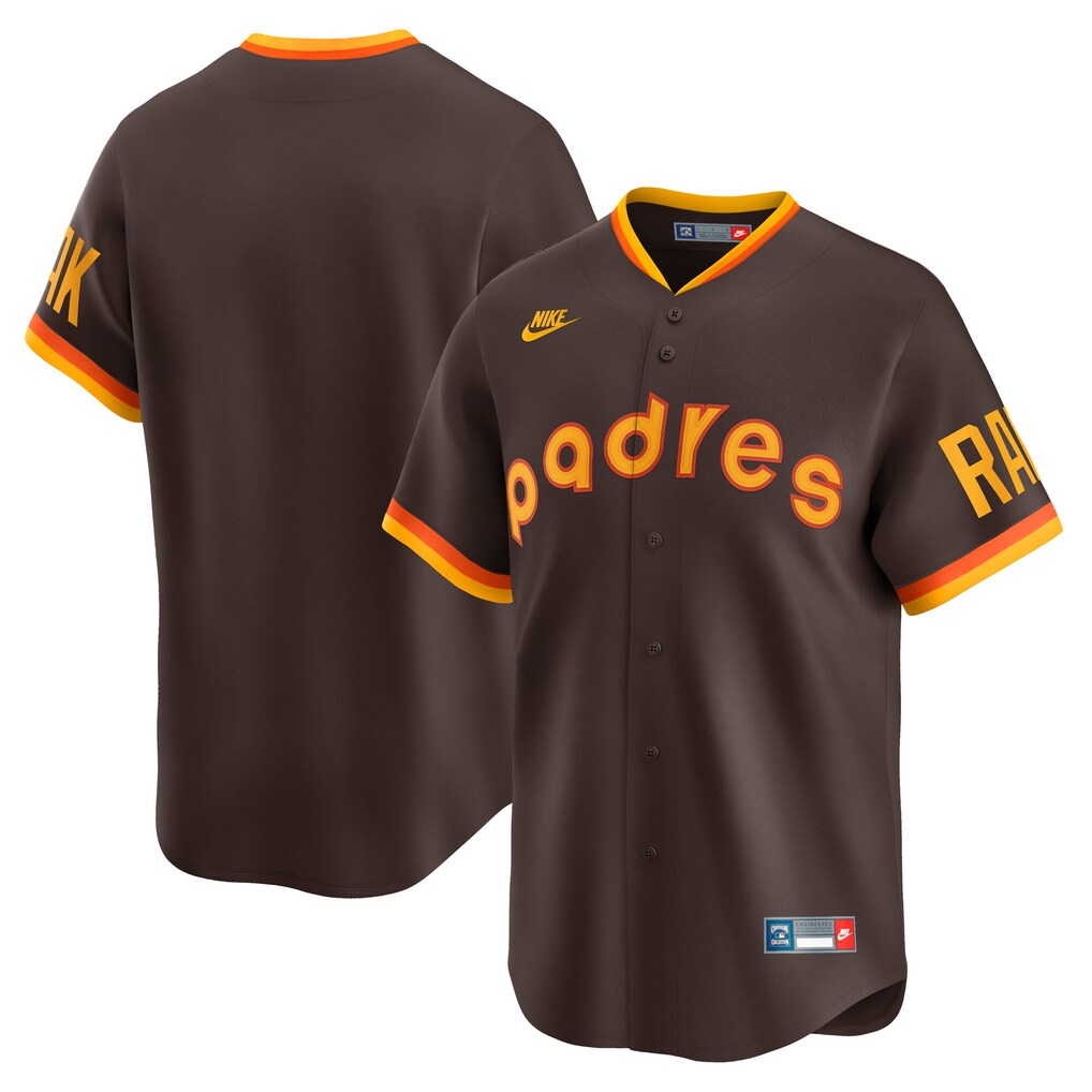 Men's San Diego Padres Nike Brown Cooperstown Collection Limited Jersey - U-jersey