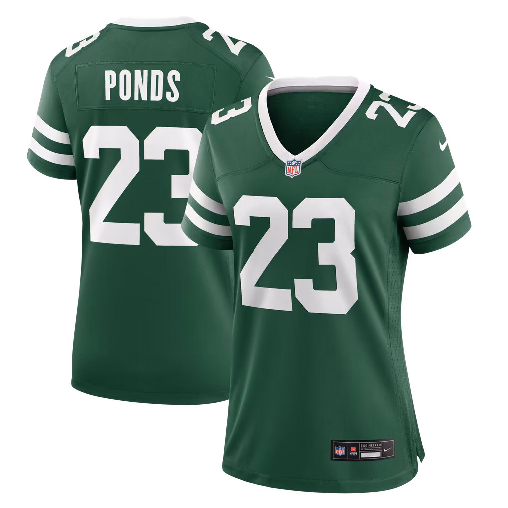 Women's New York Jets D'Angelo Ponds Nike Legacy Green Team Game Jersey - SUjersey01
