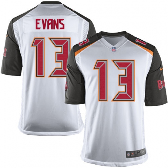 Men's Nike Tampa Bay Buccaneers #13 Mike Evans Game White NFL Jersey - Ujersey
