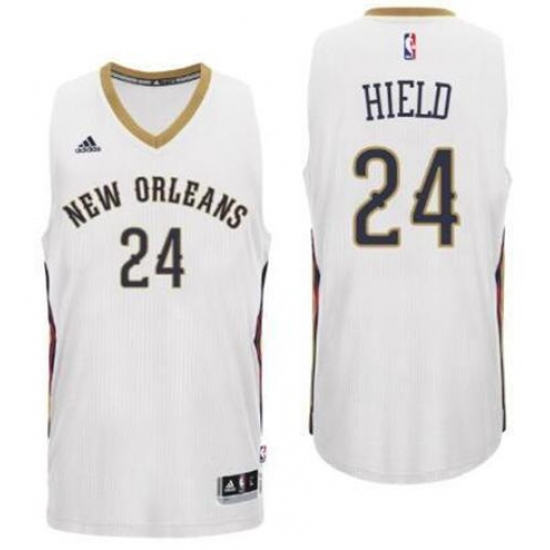 New Orleans Pelicans #24 Buddy Heild Home White New Swingman Jersey - Ujersey