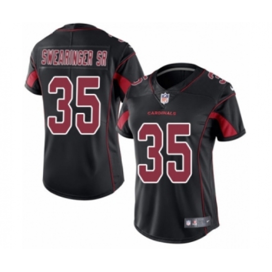 Women's Nike Arizona Cardinals #35 D.J. Swearinger SR Limited Black Rush Vapor Untouchable NFL Jersey - Ujersey