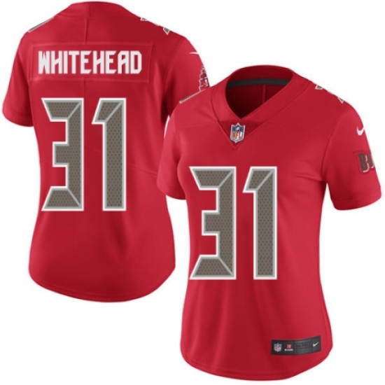Women's Nike Tampa Bay Buccaneers #31 Jordan Whitehead Limited Red Rush Vapor Untouchable NFL Jersey - Ujersey