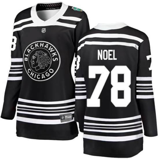 Women's Chicago Blackhawks #78 Nathan Noel Black 2019 Winter Classic Fanatics Branded Breakaway NHL Jersey - Ujersey