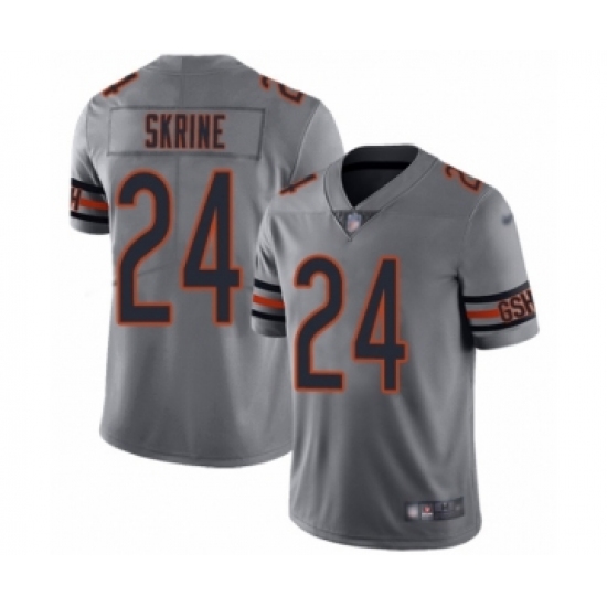 Youth Chicago Bears #24 Buster Skrine Limited Silver Inverted Legend Football Jersey - Ujersey