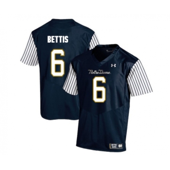 Notre Dame Fighting Irish 6 Jerome Bettis Navy College Football Jersey - Ujersey