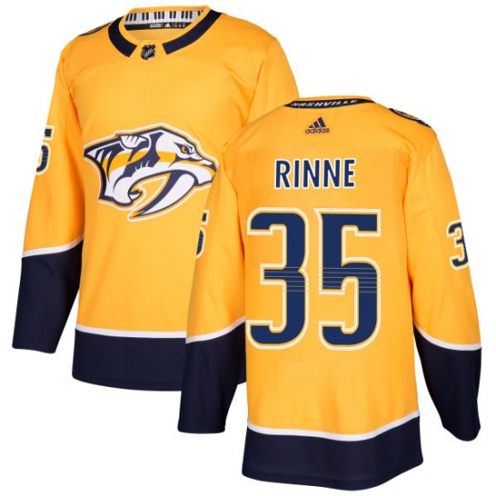 Youth Adidas Nashville Predators #35 Pekka Rinne Authentic Gold Home NHL Jersey - Ujersey