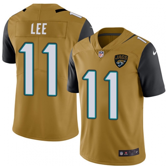 Youth Nike Jacksonville Jaguars #11 Marqise Lee Limited Gold Rush Vapor Untouchable NFL Jersey