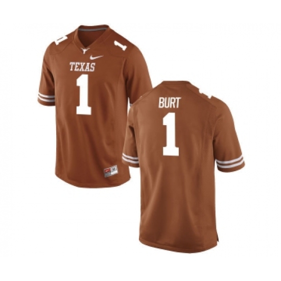 Texas Longhorns 1 John Burt Orange Nike College Jersey - Ujersey