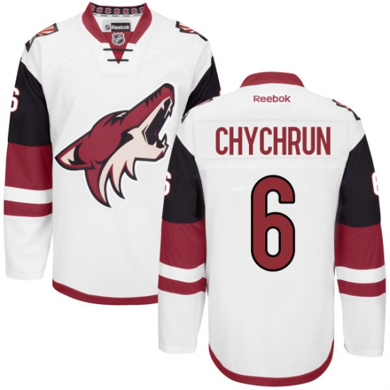 Youth Reebok Arizona Coyotes #6 Jakob Chychrun Authentic White Away NHL Jersey - Ujersey