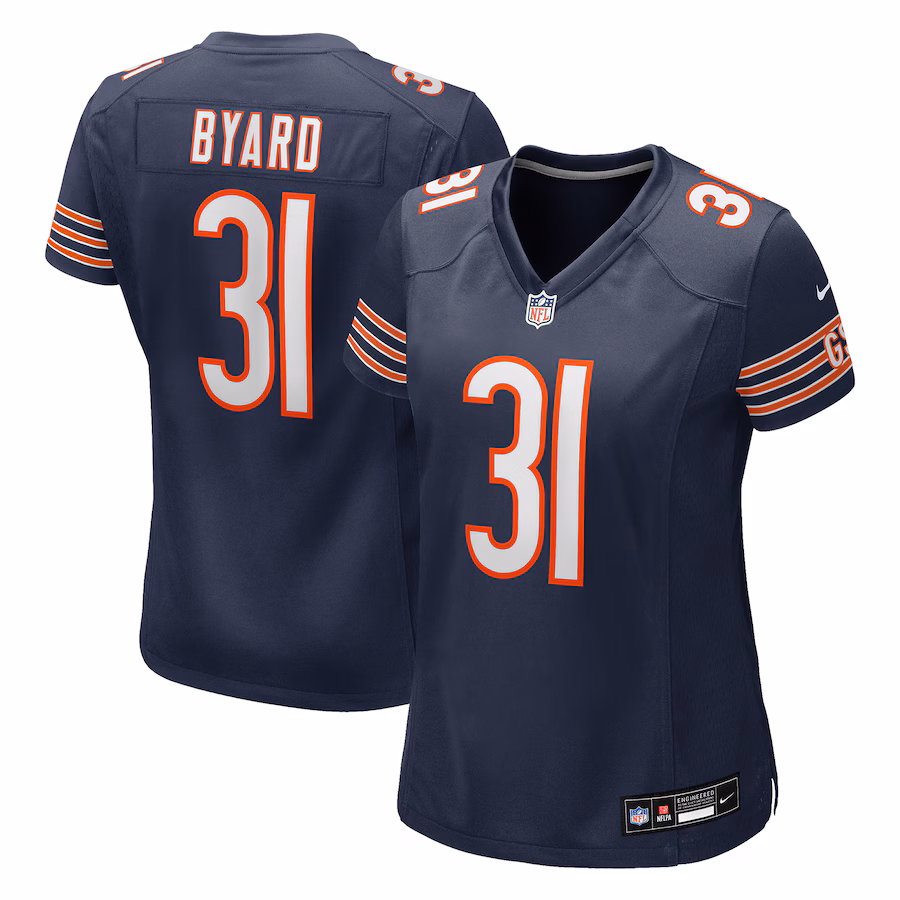 Women's Chicago Bears Kevin Byard Nike Navy Team Game Jersey - Ujersey