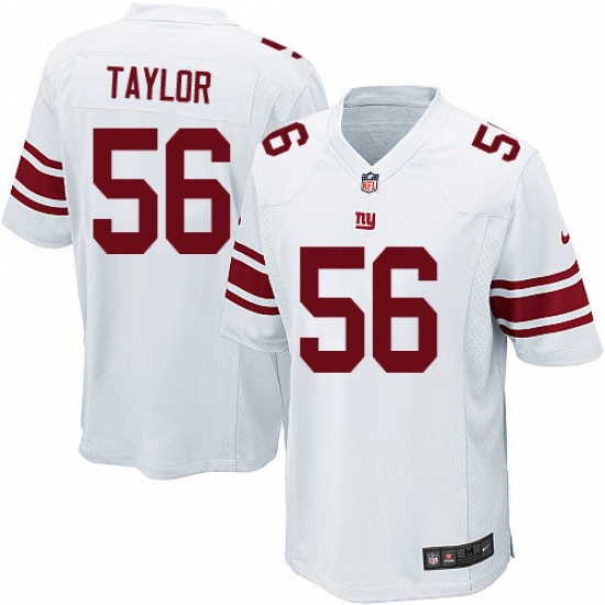 Men's Nike New York Giants #56 Lawrence Taylor Game White NFL Jersey - Ujersey