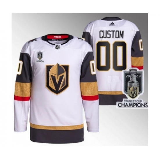 Men's Vegas Golden Knights Active Player Custom White 2023 Stanley Cup Champions Stitched Jersey - Ujersey