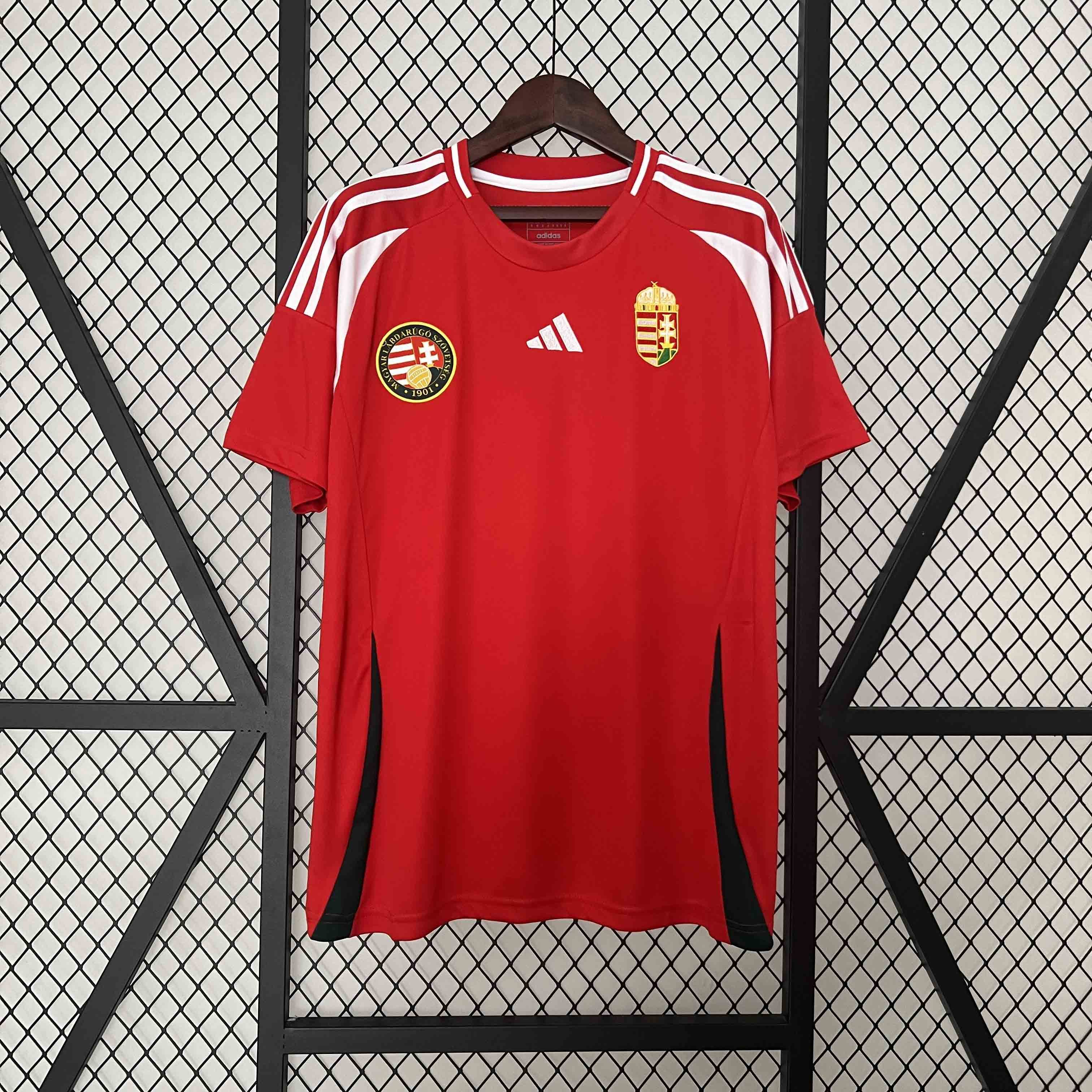 Hungary Soccer Jersey Home Custom Shirt EURO 2024 - ujerseystore