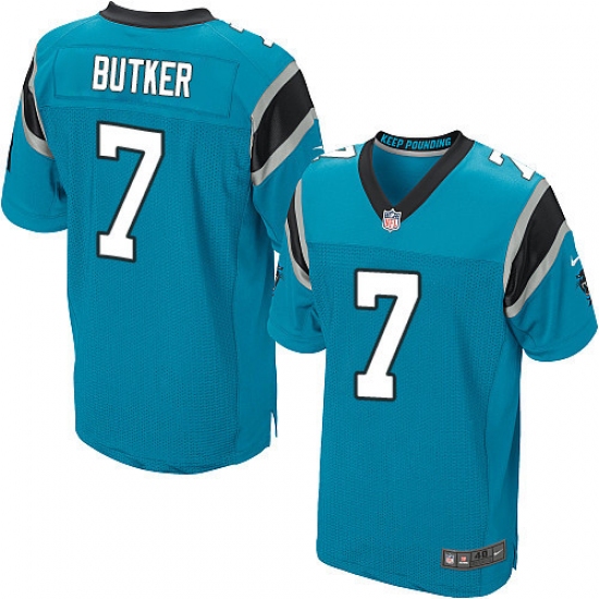 Men's Nike Carolina Panthers #7 Harrison Butker Elite Blue Alternate NFL Jersey - Ujersey