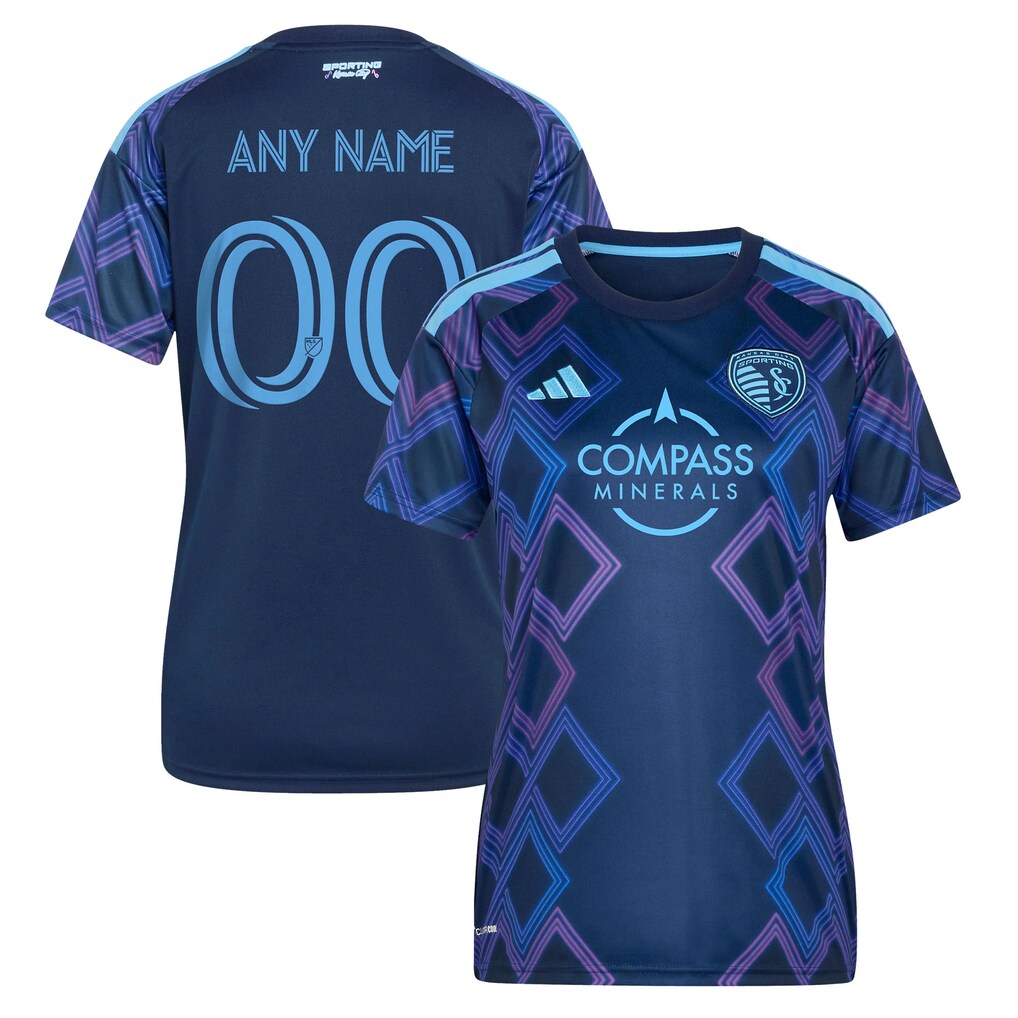 Women's Sporting Kansas City adidas Blue 2026 The 18th & Vine Kit Replica Custom Jersey - Ujersey