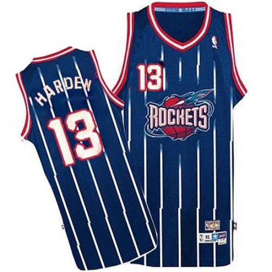 Men's Adidas Houston Rockets #13 James Harden Authentic Navy Hardwood Classic Fashion NBA Jersey - Ujersey