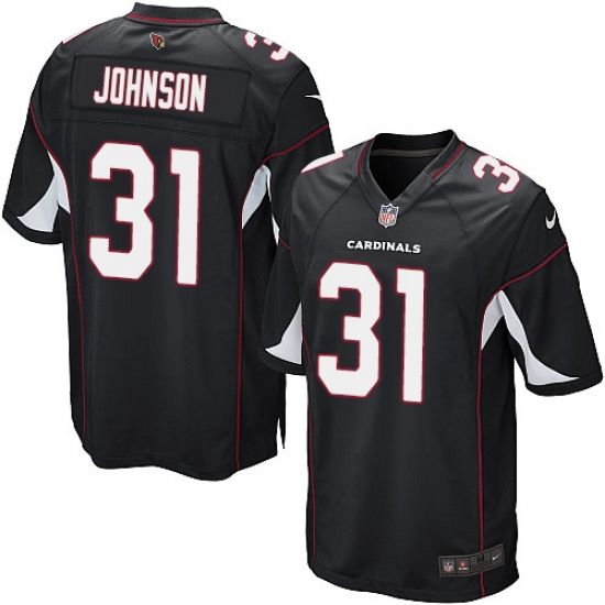 Men's Nike Arizona Cardinals #31 David Johnson Game Black Alternate NFL Jersey - Ujersey