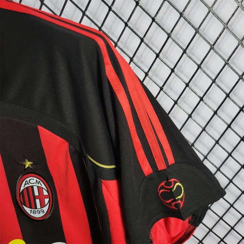 AC Milan Retro Soccer Jersey Home Custom Shirt 2006/07 - Ujersey