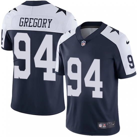 Men's Nike Dallas Cowboys #94 Randy Gregory Navy Blue Throwback Alternate Vapor Untouchable Limited Player NFL Jersey - Ujersey