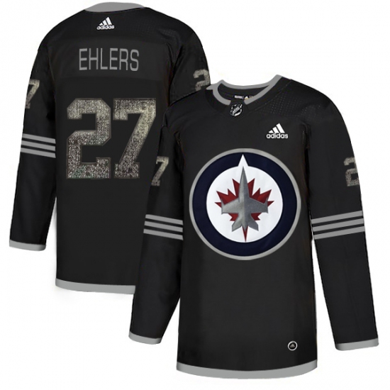 Men's Adidas Winnipeg Jets #27 Nikolaj Ehlers Black Authentic Classic Stitched NHL Jersey - Ujersey