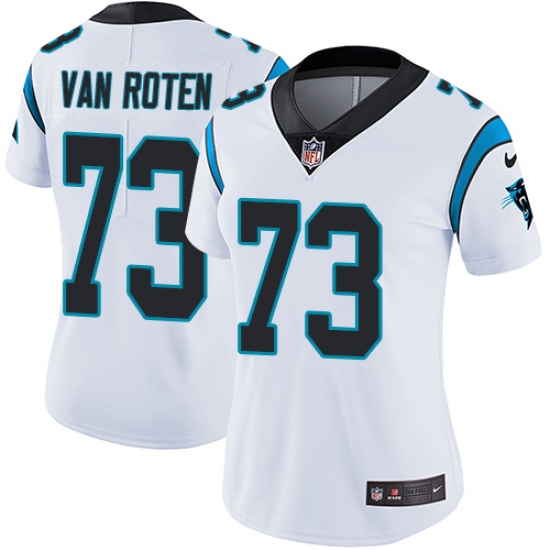 Women's Nike Carolina Panthers #73 Greg Van Roten White Vapor Untouchable Limited Player NFL Jersey - Ujersey