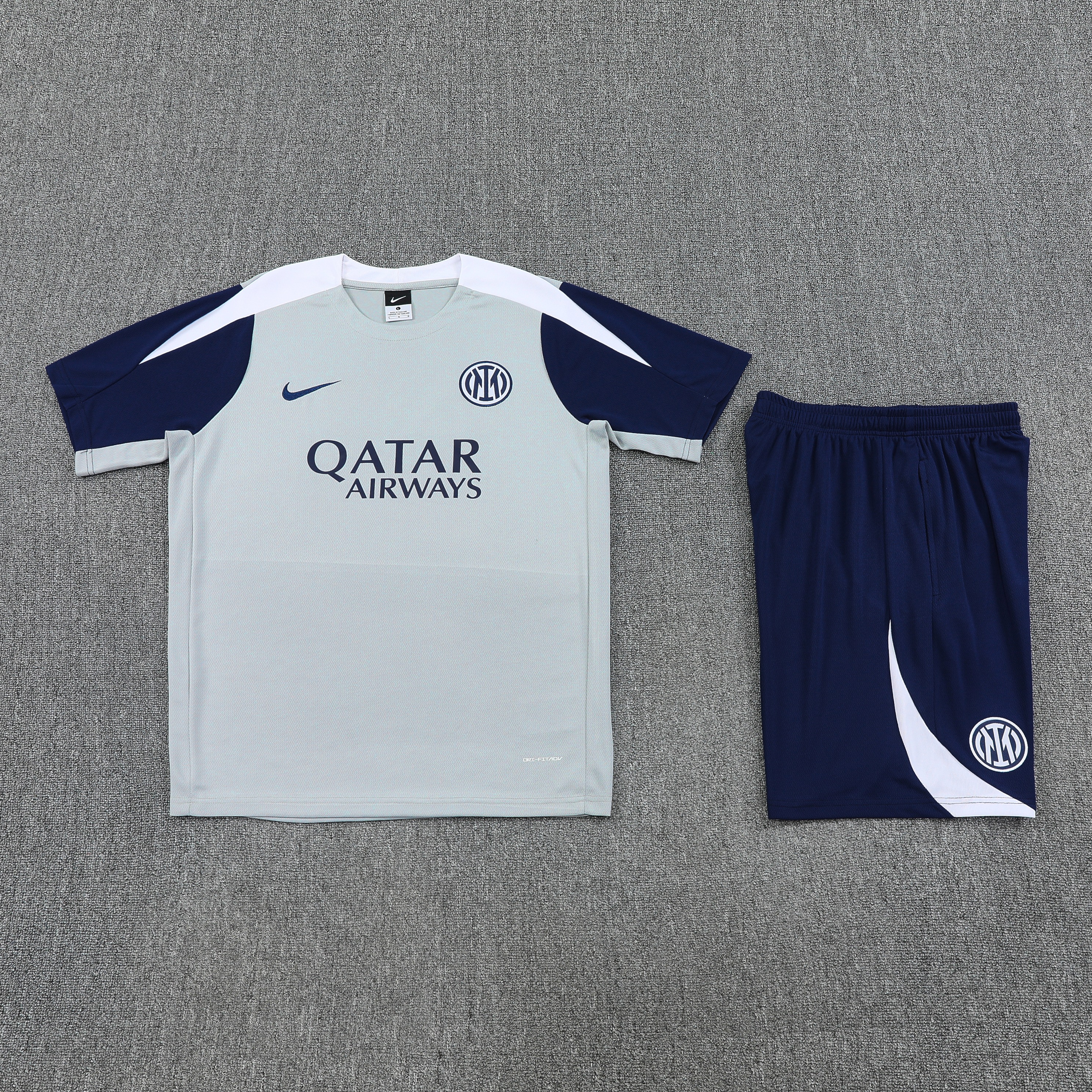 Inter Milan Training Jersey Kit Gray 2025/26 - U-jersey