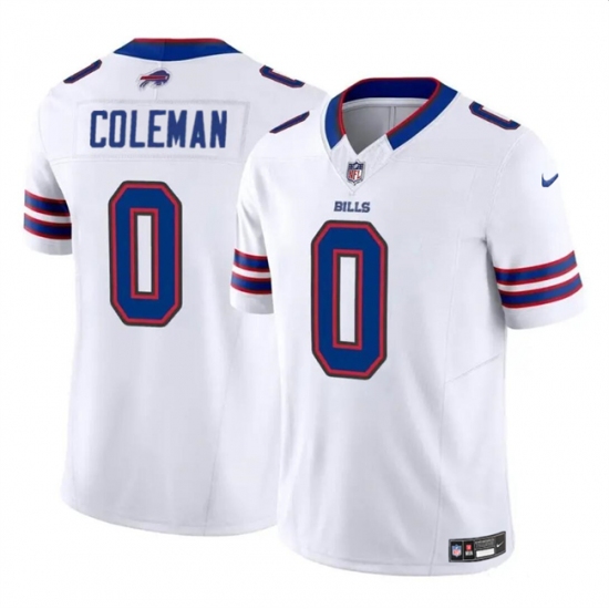 Youth Buffalo Bills #0 Keon Coleman White 2024 Draft F.U.S.E. Vapor Untouchable Limited Football Stitched Jersey - Ujersey