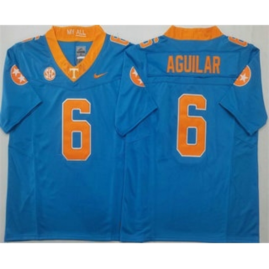 Men's Tennessee Volunteers #6 Joey Aguilar Blue FUSE College Football Jersey - Ujersey