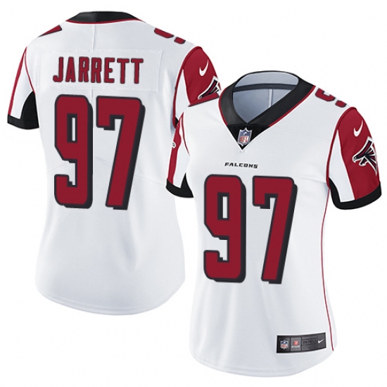 Women's Nike Atlanta Falcons #97 Grady Jarrett White Vapor Untouchable Limited Player NFL Jersey - Ujersey