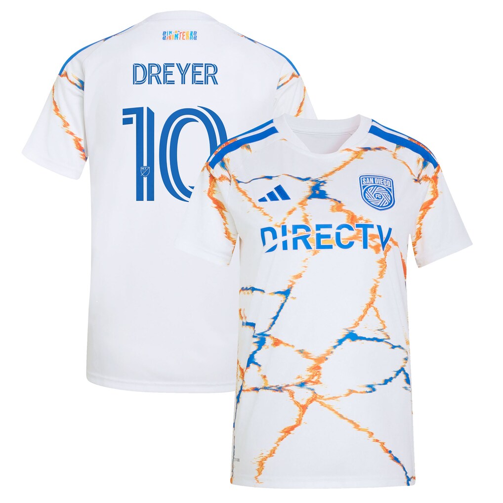 Women's San Diego FC Anders Dreyer adidas White 2026 Celebration of Unprecedented Unity Kit Replica Jersey - Ujersey