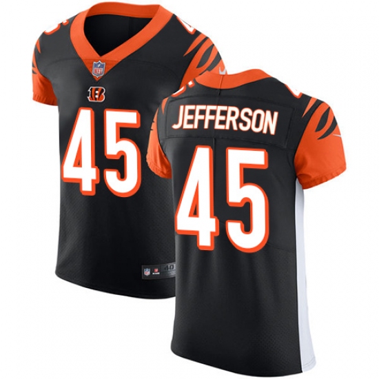 Men's Nike Cincinnati Bengals #45 Malik Jefferson Black Team Color Vapor Untouchable Elite Player NFL Jersey - Ujersey